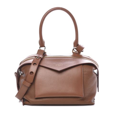 GIVENCHY Calfskin Small Sway Cognac 